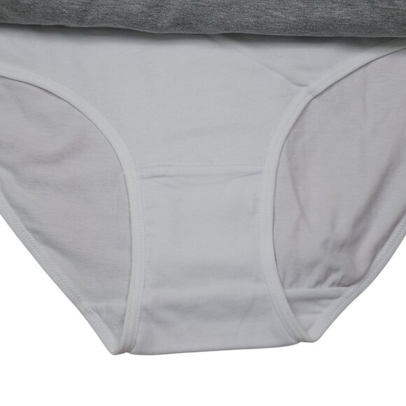 Laura Ashley 5-Pack Cotton Spandex Tag-Free M Brief Panties Pink Gray Blue White - Picture 9 of 12